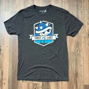 Mario‎ Kart 8 T-Shirt First Shall Be Last Gray Nintendo Mens Gaming